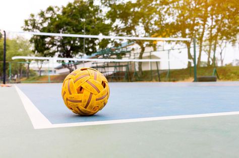 sepak takraw ball on court Sepak Takraw Aesthetic, Takraw Aesthetic, Sepak Takraw Ball Logo, Sepak Takraw Wallpaper, Dark Mood Wallpaper Aesthetic, Sepak Takraw Ball, Malaysia Poster, K Letter Images, Aesthetic Couple Breakup