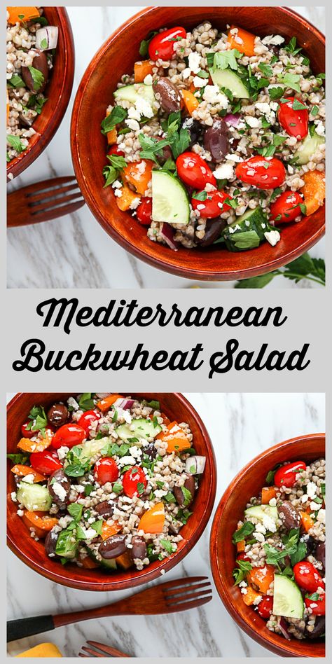 Buckwheat Salad, Holiday Salad, Buckwheat Recipes, Superfood Salad, Super Food, Grain Foods, Vegan Salad, Mediterranean Diet Recipes, Quick Cooking