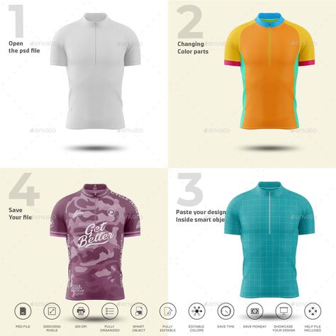 Men's Short Sleeve Cycling Jersey Mockup V3 Cycling Jersey Design, Jersey Mockup, Jersey Design, Cycling Jersey, Art Hand, Graphic Design Art, Men Short Sleeve, Mockup, Design Art