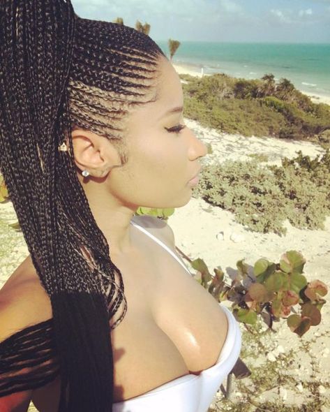 46 Ways to Wear Nicki Minaj Hairstyles - New Natural Hairstyles Nicki Minaj, The Ocean, African American, A Woman, Braids, Hairstyles, Plaits