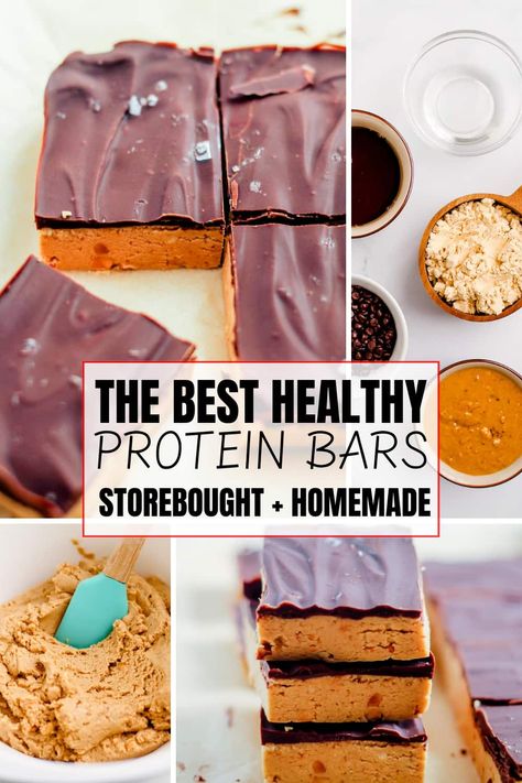 This is a great resource of the healthiest store bought and homemade protein bars. Ranging from vegan to gluten free. Not all protein bars are healthy, read this guide to learn the best ones. Vegan Protein Bars Homemade, Protein Cookie Dough Balls, Protein Bars Vegan, Diy Protein Bars, Homemade Protein Bars, Healthy Protein Bars, Best Protein Bars, Vegan Protein Bars, Protein Bars Homemade