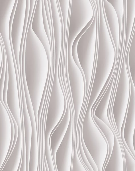 Wall Cover, Texture Metal, Wall Pattern, Texture Inspiration, Parametric Design, White Illustration, 3d Wall Panels, Zaha Hadid, White Texture