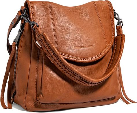 Aimee Kestenberg All for Love Convertible Leather Shoulder Bag | Nordstrom Trendy Leather Bags, All For Love, Whip Stitch, Convertible Bags, For Love, Chestnut, Tan Leather, Saddle Bags, Leather Shoulder Bag