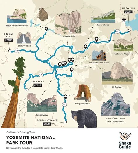 Yosemite National Park - Know Before You Go Yosemite Day Trip, Yosemite National Park Itinerary, Yosemite National Park Map, Yosemite Itinerary, Yosemite Map, Yosemite Vacation, Traveling Usa, Yosemite Sequoia, Tahoe Trip