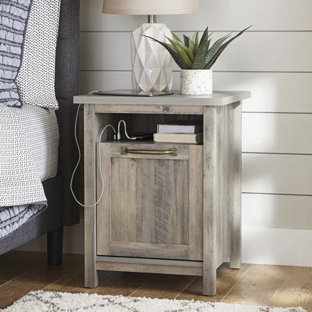 Collections - Walmart.com Nightstands Ideas, Modern Farmhouse Nightstand, Farmhouse Nightstand, Farmhouse End Tables, Rustic Nightstand, Rustic Country Home, Diy Home Decor Easy, Rustic White, Easy Home Decor