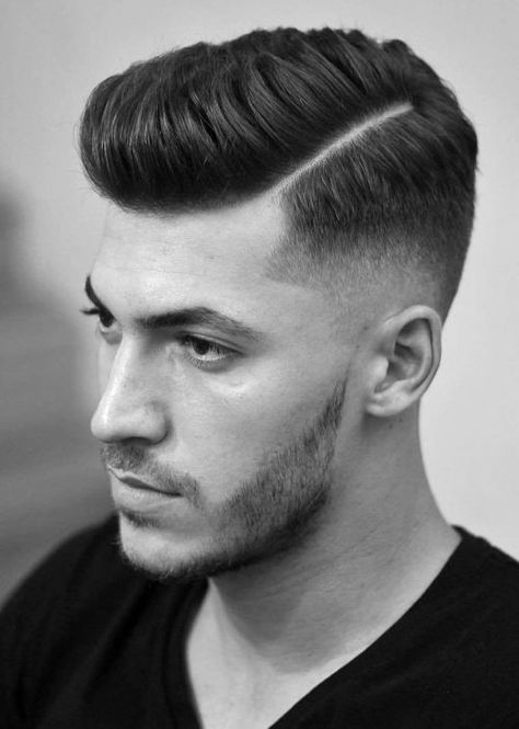 Side Part Mens Haircut, Beard Styles Bald, Hard Part Haircut, Bald Head With Beard, Beard Styles Shape, Side Cut Hairstyles, Undercut Hairstyle, Beard Styles Short, Mens Facial Hair Styles