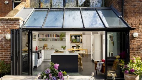 Small Lean To Extension, Lean To Extension, Small House Extensions, Lean To Conservatory, Single Storey Extension, Lean To Roof, Building Extension, Roof Extension, Glass Extension