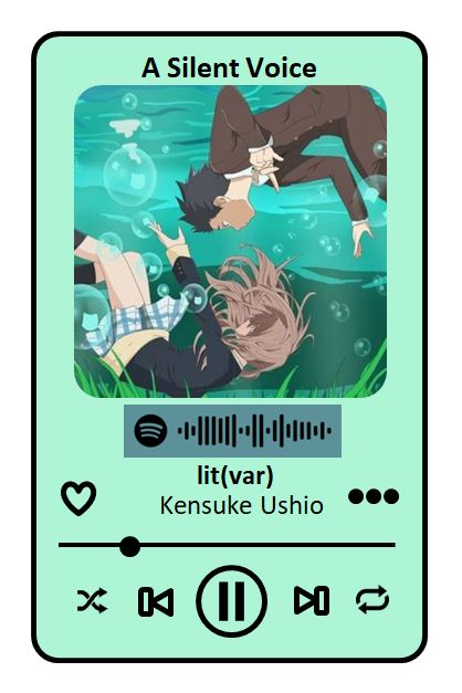 I made little prints which contain spotify codes so you can just scan them and the song will start playing. I think they're cute and would love to make more of them so if you have any requests contact me and I'll make one with an anime/song of your choice :) Spotify Anime Codes Playlist, Anime Spotify Codes, Spotify Covers Anime, Spotify Playlist Anime, Spotify Codes Playlist, Spotify Scan Codes, Anime Codes, Anime Playlist, Spotify Codes