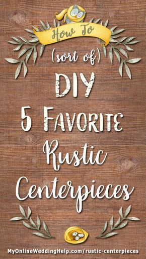 How to DIY rustic wedding centerpieces--tree slices; painted mason jars, wine bottles, and beer bottles; lanterns; rustic galvanized steel bucket / container; wood planter box; baby's breath; lavender; and floating candles--and how to put them together without actually having to make everything yourself. There are photos of each, with sources for supplies and some already-made items. #RusticCenterpieces #RusticWedding #DIYWedding #MyOnlineWeddingHelp Wedding Centerpieces Lanterns, Rustic Elegant Wedding Centerpieces, Floating Candles Mason Jars, Easy Centerpieces, Bridal Crafts, Wedding Centerpieces Diy Rustic, Wood Box Centerpiece, Rustic Planter, Lantern Centerpiece Wedding