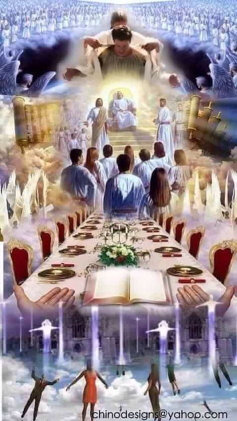 Marriage Supper Of The Lamb, Heaven Pictures, Jesus Our Savior, The Rapture, Bible Images, Jesus Photo, Bible Pictures, Prophetic Art, Pictures Of Jesus Christ