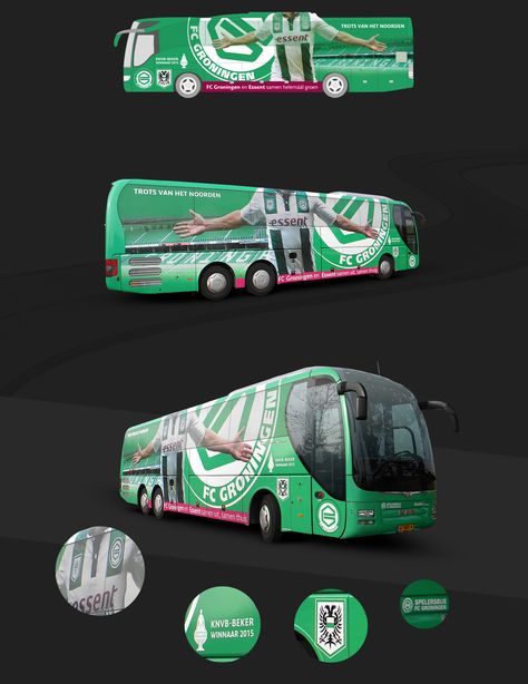 Rick van Houten on Behance Bus Branding, Van Branding, Bus Advertising, Vehicle Branding, Bus Design, Bus Wrap, Vehicle Signage, Perfume Packaging, Big Ring