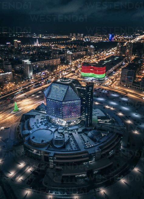 “Diamond of Knowledge” @ night - Minsk - National Library of Belarus Minsk Aesthetic, Belarus Aesthetic, Rich Rich, Minsk Belarus, National Library, Eternal Sunshine, European Tour, Ap Art, Travel Europe