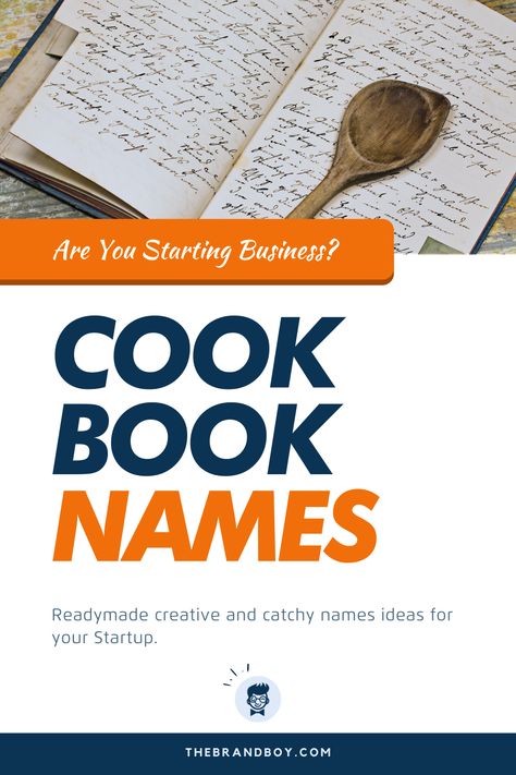 Cooking is much more than a task. It is something beyond hobby and passion. One can compare it to art. So, when art is assembled in process form, it forms a cookbook in this case.  #BusinessNames #CatchyNames #NamesIdea #SmallBusinessNames #CookbookNames Recipe Book Name Ideas, Cookbook Names Ideas, Cook Book Names Ideas, Fannie Farmer Cookbook, Cooking Journal, Business Name Generator, Recipe Design, Healthy Cook Books, Family Recipe Book