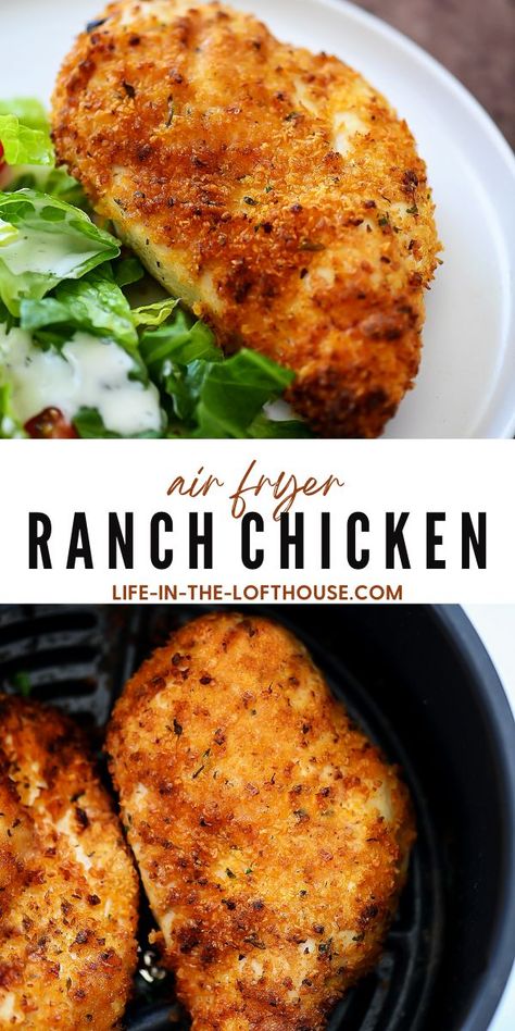 Air Fryer Ranch Chicken, Chicken In The Air Fryer, Air Fryer Recipes Chicken Breast, Zesty Ranch, New Air Fryer Recipes, Air Fried Food, Air Fryer Oven Recipes, Air Fry Recipes, Air Fryer Recipes Chicken