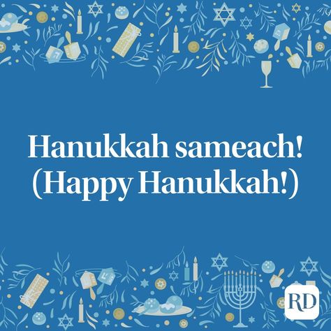 50 Ways to Say “Happy Hanukkah” to Loved Ones This Year Happy Hanukkah Greetings, Hanukkah Sayings, Happy Hanukkah Quotes, Hanukkah Greetings, Hanukkah Blessings, Hanukkah Quote, Hanukkah Traditions, Holiday Jokes, Hanukkah Greeting