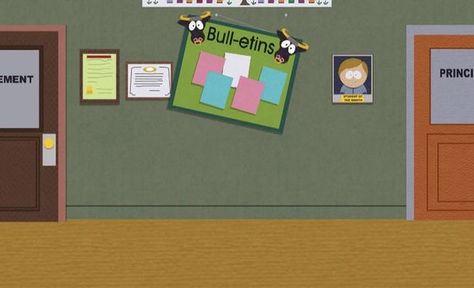 Classroom Background, South Park Videos, School Hallways, South Park Funny, Oc Base, School Playground, Park Art, Anime Background, South Park