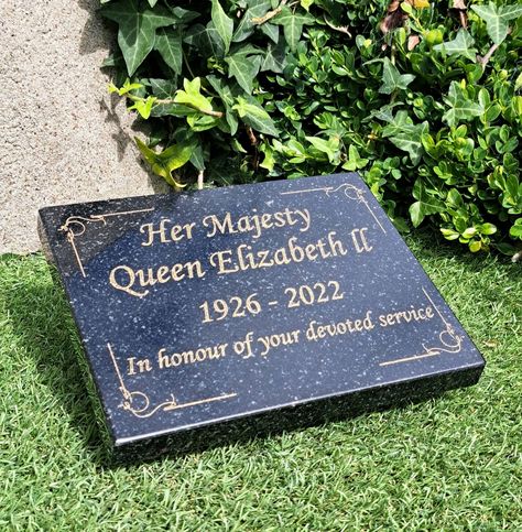 Grave Plaques, Granite Memorial, 11 Birthday, Queen Elizabeth 11, Grave Stone, Memorial Plaques, Laser Engraved Acrylic, Engraved Acrylic, Laser Engraved Gifts