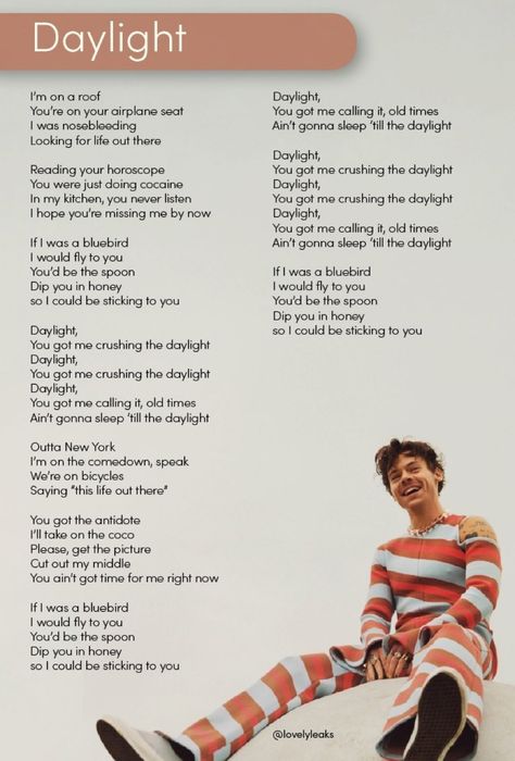 Harry Lyrics, Harry Styles Lyrics, 1d Lyrics, One Direction Lockscreen, 1d Wallpaper, Stephen Sanchez, Harry Styles Songs, Style Lyrics, Harry Styles Poster