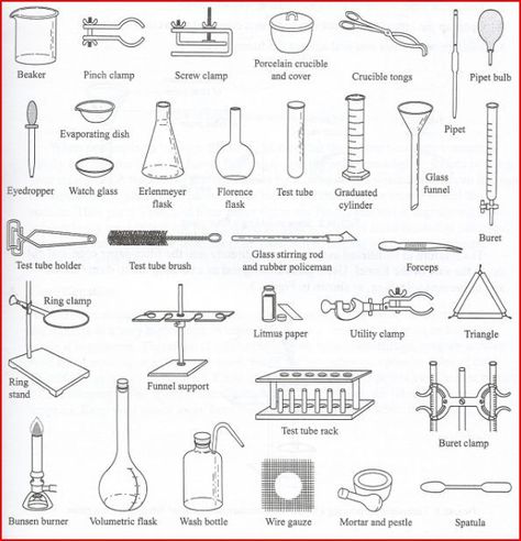 Science Lab Tools, Basic Chemistry, Chemistry Lab Equipment, Chemistry Basics, Science Equipment, Chemistry Classroom, Chemistry Education, Chemistry Worksheets, Chemistry Lab