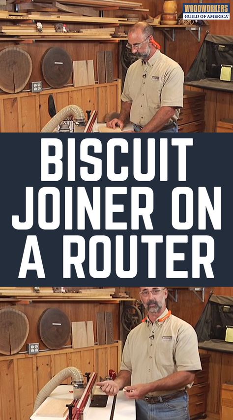 Can you cut biscuit joints on the router table you use for your woodworking projects? Sure, but you’ll need to know the steps to get the fit right. Our master woodworker George Vondriska explains the setup of the router as a biscuit joiner and shows you how to make the cuts. Biscuit Joiner Projects, Router Guide Jig, How To Use A Biscuit Joiner, Types Of Router Bits, Using A Router Table, Biscuit Joiner, Router Table Top Rockler Woodworking & Hardware, Router Tables, Using A Router