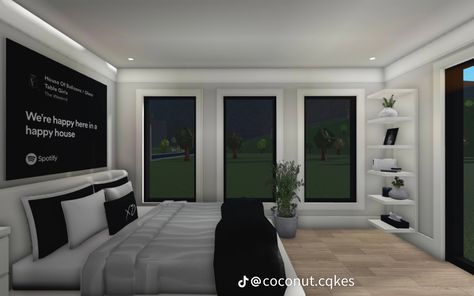 Modern Room Ideas Bloxburg, Bloxburg House Ideas Black Family, Bloxburg Teen Bedroom Ideas, Big Living Room Layout, Bloxburg Bedroom, Bloxburg Bedroom Ideas, Bedroom Ideas Bloxburg, Bloxburg Teen Room Ideas, Bedroom Layouts For Small Rooms