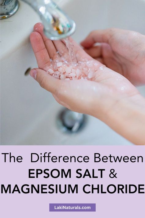 You've heard of magnesium, you've heard of epsom salt. Wanna know the difference and how you can incorporate BOTH into your life? Read more here. Benefits Of Baths, Magnesium Chloride Benefits, Shower Fizzies, Epsom Salt Magnesium, Benefits Of Magnesium, Bath Benefits, Magnesium Bath, Epsom Salt Bath, Salt Bath