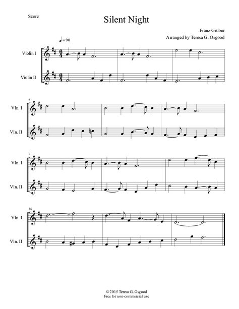 Violin And Piano Duet Sheet Music, Violin Duet Sheet Music, Saxophone Notes, Violin Music Songs, Violin Notes, Recorder Sheet Music, Flute Player, Christmas Sheet Music, Violin Sheet