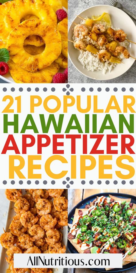 Polynesian Party Food, Hawaiian Finger Foods Parties, Chinese Finger Food, Hawaiian Themed Food, Hawaiian Luau Party Food, Favourite Appetizer, Luau Appetizers, Tiki Food, Tropical Appetizers