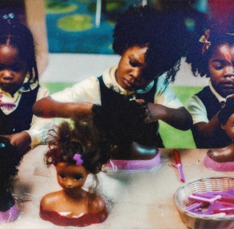 — 𝓑𝓛𝓐𝓒𝓚 𝓖𝓘𝓡𝓛𝓗𝓞𝓞𝓓 💕👧🏾 | ahhh, black girlhood. the simpler times of the days of my childhood. wouldn’t trade it for the world. 𓊆ྀི❤︎𓊇ྀི 🧸🎀 edited by me. ♡ photo credits to: pinterest. ♡ 🏷️ | #girlhood #blackgirls #blackgirlhood #blackhair #blackhairstyles #dolls #blackdolls #bratz #bratzvideogames #myscene #bows #hairstore #thecheetahgirls #disneychannel #dcoms #1990s #90s #2000s #00s #y2k #houseofvintagewoc #filmsbratz Black Childhood Aesthetic, Girlhood Childhood, Jamaican Aesthetic, Black Childhood, Soulaan Culture, 2000s Nostalgia Aesthetic, Weird Nostalgia, Childhood Nostalgia Aesthetic, Black Nostalgia