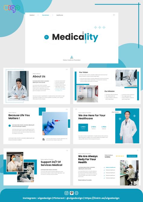 Medical Healthcare Presentation Template Powerpoint is a Presentation/Pitch Deck Template with professionals and a modern style ready to make your next presentation amazing Medical Poster Presentation Ideas, Healthcare Presentation, Medical Presentation Design Powerpoint, Medical Ppt Template, Health Powerpoint Template, Medical Presentation, Medical Powerpoint Templates, Media Portfolio, Pitch Deck Template