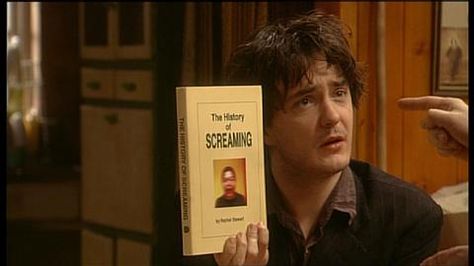 Black Books - looking for the little book of calm Black Books Quotes, Bernard Black, Dylan Moran, Cursed Memes, British Comedy, Just Pretend, Never Enough, Comedy Series, British Tv