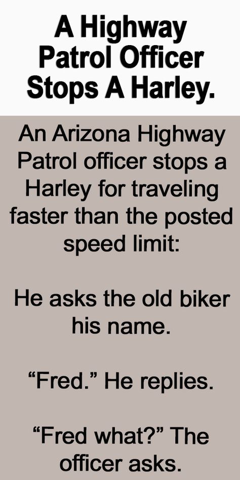 A Highway Patrol Officer Stops A Harley. – Fun Jokes Hilarious, Laugh At Yourself Quotes Funny, Funny Signs Humor, Jokes Hilarious Funny Humour, Pinterest Models, Biker Quotes Funny, Winterize Camper, Funny Rude Pictures, Hilarious Adult Humor