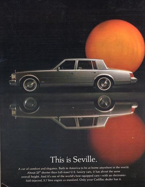 Cadillac Car, Automobile Advertising, Cadillac Seville, Cadillac Ct6, Automotive Marketing, Vintage Car Ads, I Drive, American Classic Cars, Car Advertising