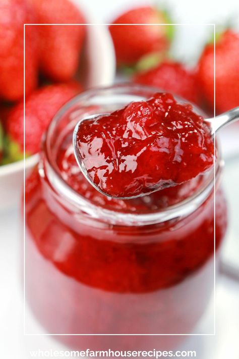 "Strawberry jam is a delightful treat that brings the sweet taste of summer to your table all year round. Early summer, when strawberries are at their peak, is the perfect time to stock your pantry with homemade canned strawberry jam.  Making and canning your own strawberry jam might sound daunting, but with the right steps, anyone can do it. In this blog post, we’ll walk you through a simple recipe, share some tips for success, and provide everything you need to know to create delicious jam. Canned Strawberry Jam, Jam Making, Mini Caramel Apples, Healthy Egg Recipes, Stock Your Pantry, Veal Recipes, Strawberry Jam Recipe, Homemade Strawberry Jam, Breakfast Bread Recipes