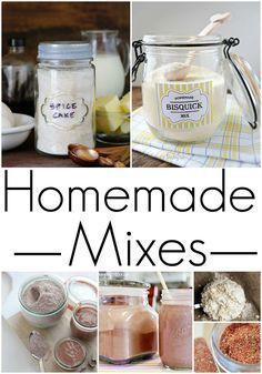 Homemade Mixes! Easy Recipes and Mixes in Jars for Biscuits, Spices, Cakes, and more! Also makes great homemade gifts for DIY! #passion4savings #homemade #mixes Diy Dry Mixes, Pancakes Bisquick, Homemade Dry Mixes, Dry Mixes, Homemade Pantry, Homemade Mixes, Diy Spices, Homemade Spices, Homemade Seasonings