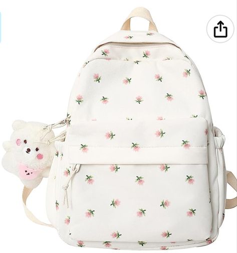 Cute backpack, flower backpack, aesthetic , aesthetic backpack Mini Bookbag, Pink School Bags, Preppy Backpack, Student Aesthetic, Cute School Bags, Preppy Bags, Cute Mini Backpacks, Aesthetic Backpack, Kawaii Backpack