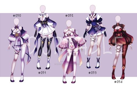 Outfit Adoptables Female, Outfit Adoptables, Wings And Horns, Anime Places, Drawing Anime Clothes, Dress Design Sketches, Outfit Design, Dress Sketches, Fantasy Gowns