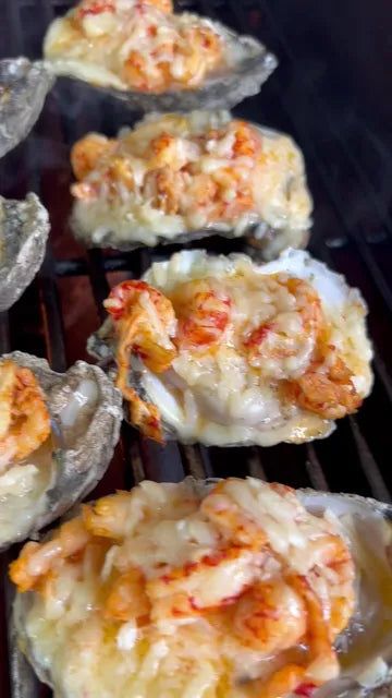 Oysters Bayou Chargrilled Oysters Recipe, Oysters On The Half Shell, Sea Food Salad Recipes, Oysters Rockefeller, Louisiana Crawfish, Grilled Oysters, Oyster Recipes, Seafood Entrees, Yummy Seafood