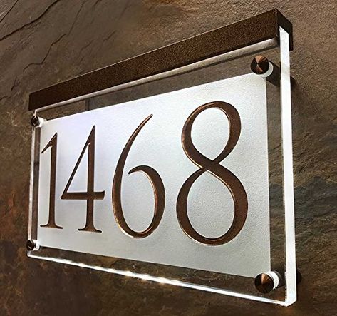 Solar House Numbers, Address Marker, Best Solar Lights, Custom House Numbers, Office Entry, Sign Board Design, Shop Signage, Wall Socket, House Door