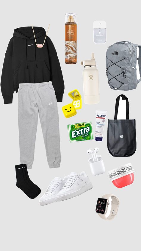 lazy day school fit School Lazy Outfits, Lazy School Fits, Casual School Outfits Lazy Days, Comfy School Outfits Lazy Days, Comfy Winter Outfits Lazy Days, Cute Lazy Day Outfits For School, Lazy Outfits For School, Lazy Day Outfits For School, Lazy School Outfit