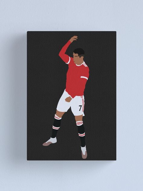 "Cristiano Ronaldo 7 Man United Return" Canvas Print by Jackshun | Redbubble Ronaldo Painting Easy, Cristiano Ronaldo Canvas Painting, Ronaldo Canvas Painting, Cristiano Ronaldo Painting, Football Canvas Painting, Football Painting, Football Paintings, Football Canvas, Architecture People