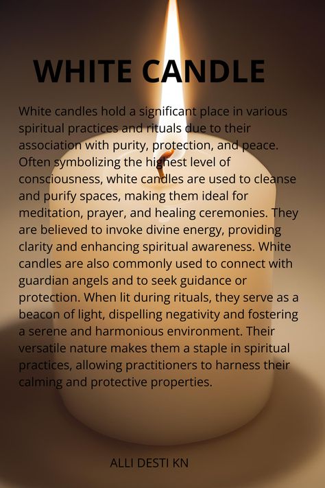 A white candle burning brightly, symbolizing purity and spiritual connection Spiritual Cleansing Candles, White Candle Magic, Pray More, White Candle, Levels Of Consciousness, Prayer Candles, Spiritual Encouragement, Spiritual Cleansing, Beacon Of Light