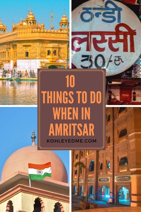 10-Amritsar-Pinterest Golden Temple Amritsar, Travel Destinations In India, India Travel Places, India Travel Guide, Travel Infographic, Tourism Day, Visit India, Golden Temple, Amritsar