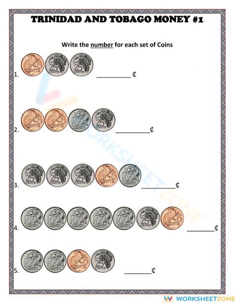 Test image Coins Worksheet, Test Image, Money Worksheets, The Worksheet, 1st Grade Worksheets, Grade 1, Trinidad, Trinidad And Tobago, Money Online