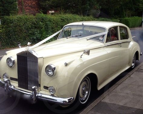 Classic Wedding Cars, Cream Rolls Royce, Rolls Royce Wedding Car, Rolls Royce Wedding, White Rolls Royce, Parked Car, Vintage Rolls Royce, Cream Wedding, Wedding 2025