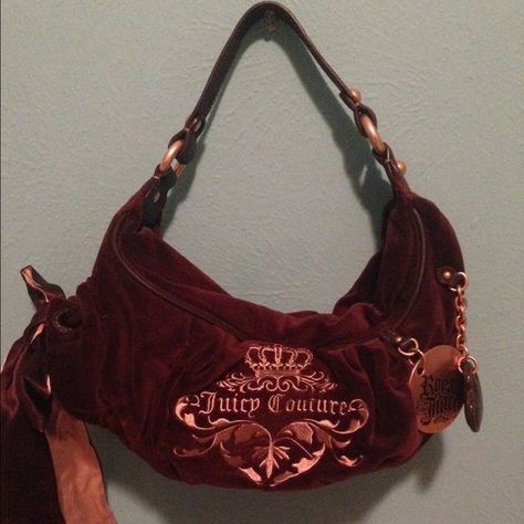 Juicy couture suede brown bag Y2k Bags, Juicy Couture Tracksuit, Armpit Bag, Couture Bags, Juicy Couture Bags, Brown Bag, Cultural Diversity, Feminine Aesthetic, Swaggy Outfits