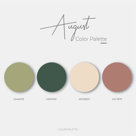 August Color Palette August Color Palette 2023, August Palette Color, Nail Color Palette Ideas, August Colors Palette, August Wedding Palette, August Colour Palette, Monthly Color Palette, Winery Wedding Color Palette, August Palette