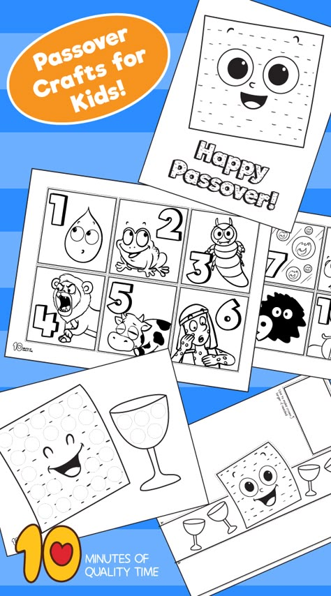 Passover crafts for kids Passover Coloring Pages Printables, Passover Activities For Kids, Passover Crafts Preschool, Passover Crafts For Kids, Passover Printables, Pesach Crafts, Nanny Job, Passover Ideas, Passover Activities