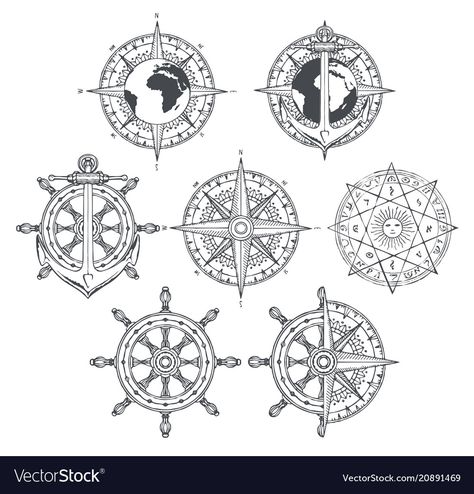 Ship Helm Tattoo, Black And White Outline Drawings, Dharma Wheel Tattoo Design, Dharma Wheel Tattoo, Helm Tattoo, Ship Wheel Tattoo, Wheel Tattoo, Black And White Outline, Cute Monsters Drawings