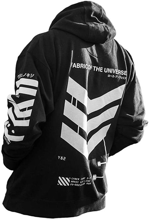 Streetwear Fashion Hoodie, Cyberpunk Graphic, Fabric Of The Universe, Cyberpunk Streetwear, Techwear Cyberpunk, Streetwear Cyberpunk, Graphic Streetwear, Cyberpunk Clothes, Streetwear Sweatshirt